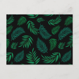 Carte Postale Pattern Tropical Leaves
