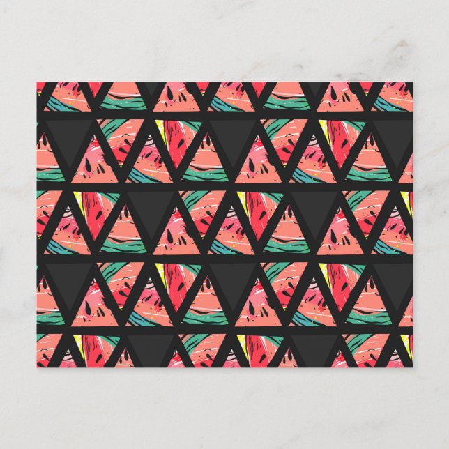 Carte Postale Patters de Hand Drawn (Devant)