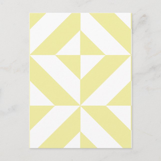 Carte Postale Patters de Pale Yellow (Devant)