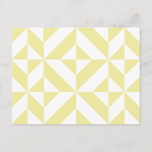Carte Postale Patters de Pale Yellow