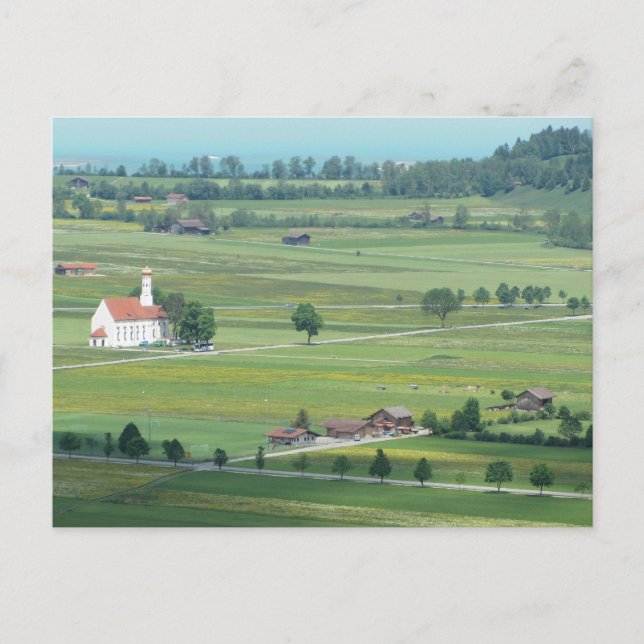 Carte Postale Pâturages verts d'Allemagne (Devant)
