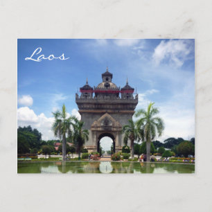 Carte Postale Patuxai, Laos