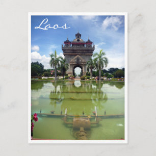 Carte Postale patuxai vientiane