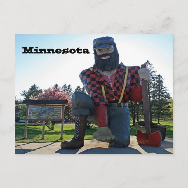 Carte Postale Paul Bunyan Minnesota (Devant)