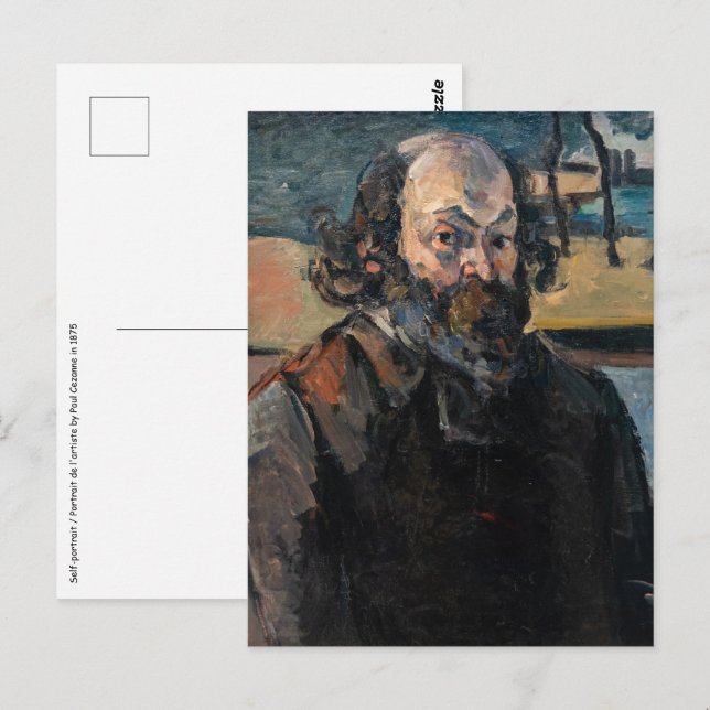 Carte Postale Paul Cezanne - Autoportrait (Devant / Derrière)