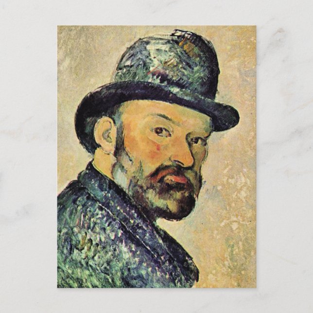 Carte Postale Paul Cezanne, Autoportrait, (Devant)