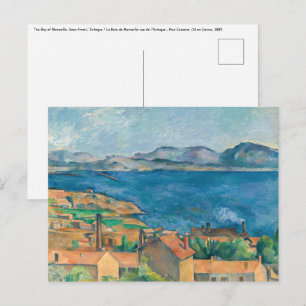 Carte Postale Paul Cezanne - Baie de Marseille, vue d'Estaque