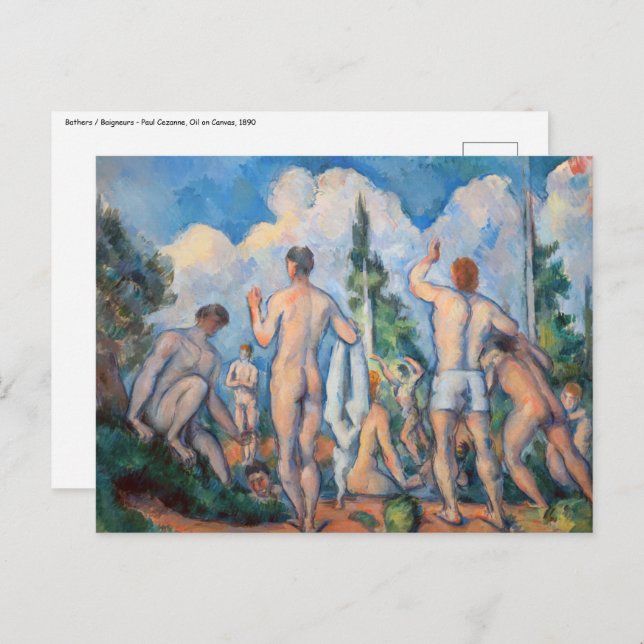 Carte Postale Paul Cezanne - Bathers (Devant / Derrière)