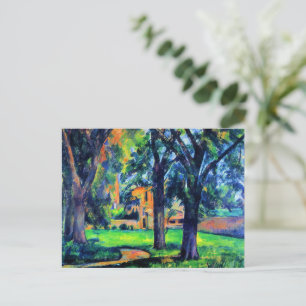 Carte Postale Paul Cezanne - Châtaignier et Ferme,