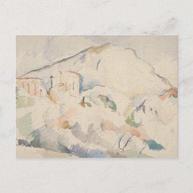 Carte Postale Paul Cezanne-Château Noir et Mont Sainte-Victoire (Devant)