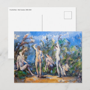 Carte Postale Paul Cezanne - Cinq Bathères