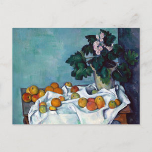 Carte Postale Paul Cezanne Demeure Vie Pommes et Primroses