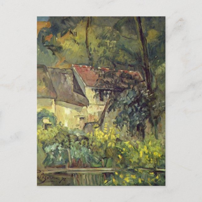 Carte Postale Paul Cezanne - La Maison de Pere Lacroix à Auvers (Devant)