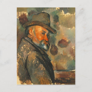 Carte Postale Paul Cezanne - L'auto-portrait en Casquette