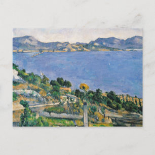 Carte Postale Paul Cezanne L'Estaque, Vue sur la baie de Marse