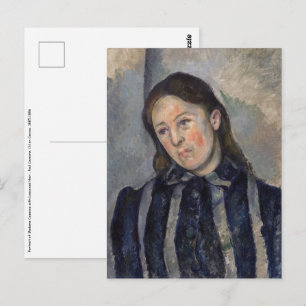 Carte Postale Paul Cezanne - Madame Cezanne avec cheveux loosené