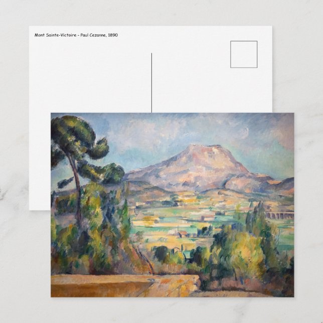 Carte Postale Paul Cezanne - Mont Sainte-Victoire (Devant / Derrière)
