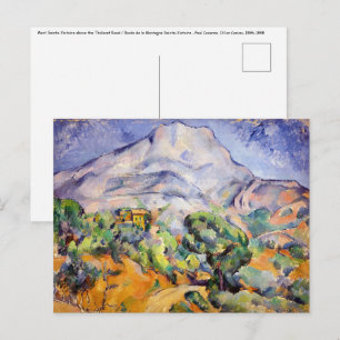 Carte Postale Paul Cezanne - Mont Sainte-Victoire, Route de la T