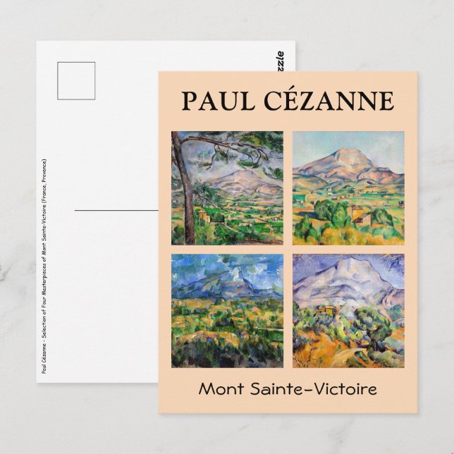 Carte Postale Paul Cezanne - Mont Sainte-Victoire Sélection (Devant / Derrière)