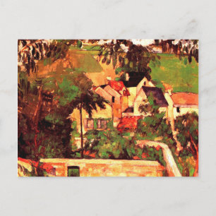 Carte Postale Paul Cezanne peinture, Paysage à Auvers