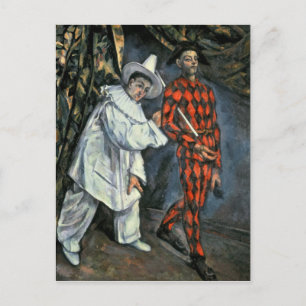 Carte Postale Paul Cezanne   Pierrot et Arlequin, 1888