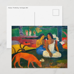 Carte Postale Paul Gauguin - Arearea / Le Chien Rouge