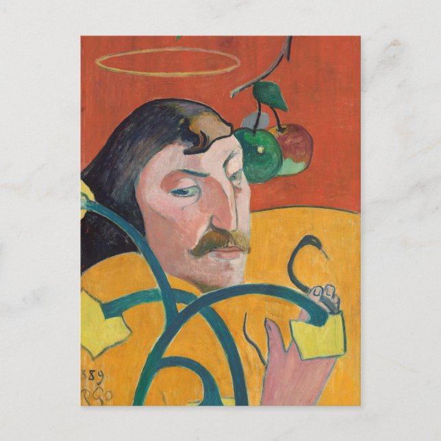 Carte Postale Paul Gauguin | Autoportrait, 1889 (huile sur bois) (Devant)