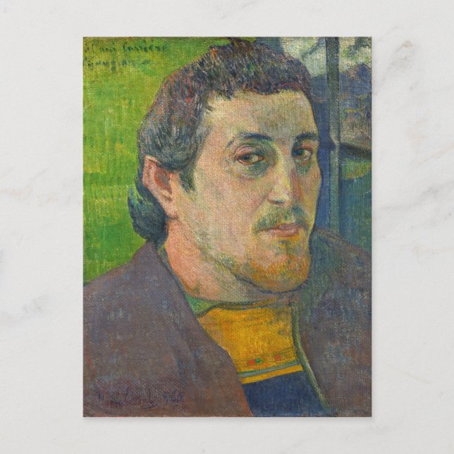 Carte Postale Paul Gauguin | Autoportrait dédié à Carriere (Devant)