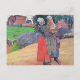 Carte Postale Paul Gauguin Breton Peasants, 1894