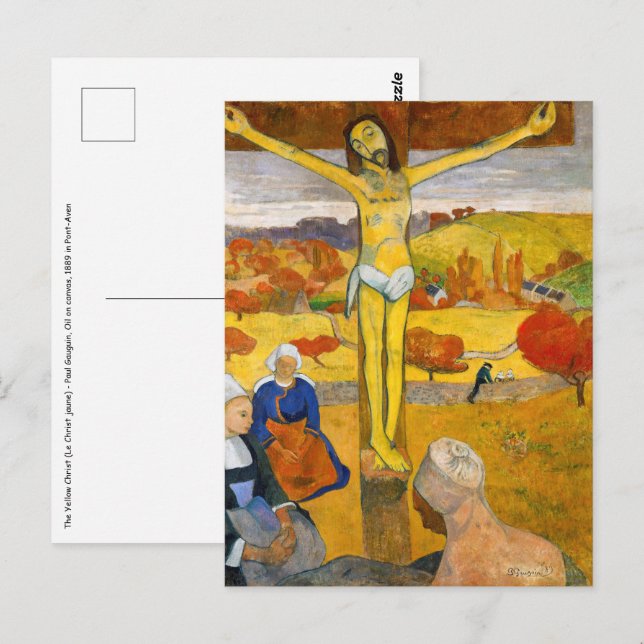 Carte Postale Paul Gauguin - Le Christ Jaune (Devant / Derrière)