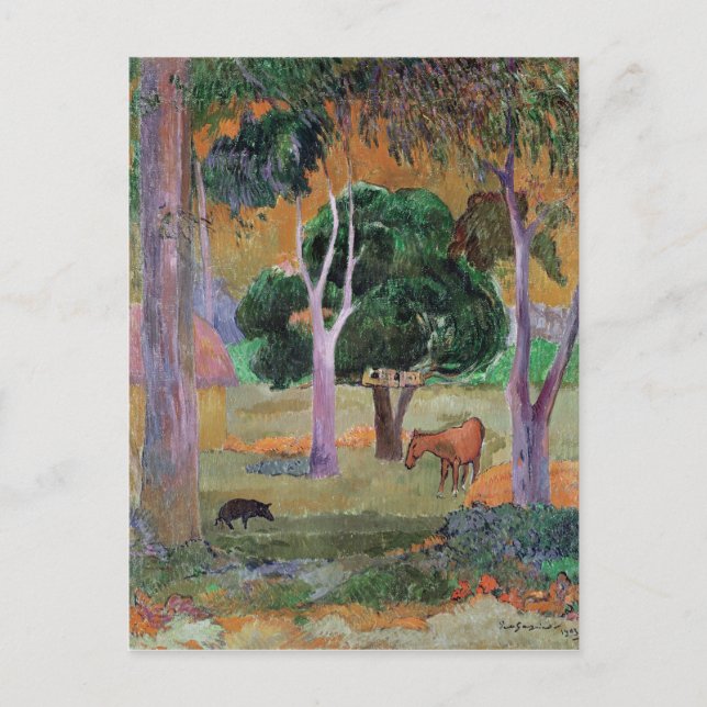 Carte Postale Paul Gauguin | Paysage dominicain ou paysage wi (Devant)