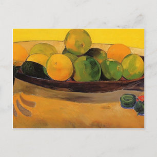 Carte Postale Paul Gauguin- Still life with Tahitian oranges