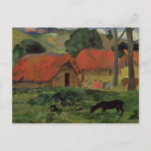 Carte Postale Paul Gauguin   The Three Huts, Tahiti, 1891-92 (oi
