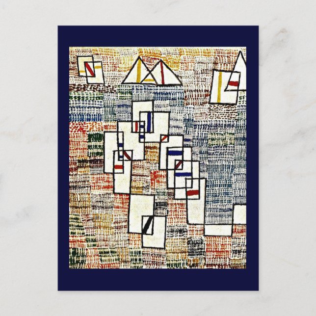 Carte Postale Paul Klee art : Côte de Provence (Devant)