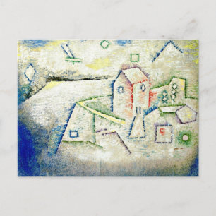 Carte Postale Paul Klee art : Maison de campagne dans le Nord
