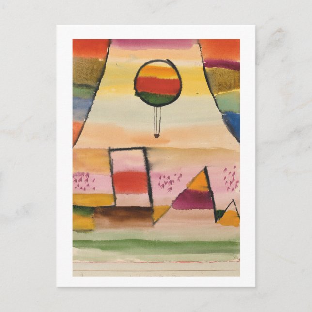 Carte Postale Paul Klee, "Balloon in the Window", 1929 (Devant)