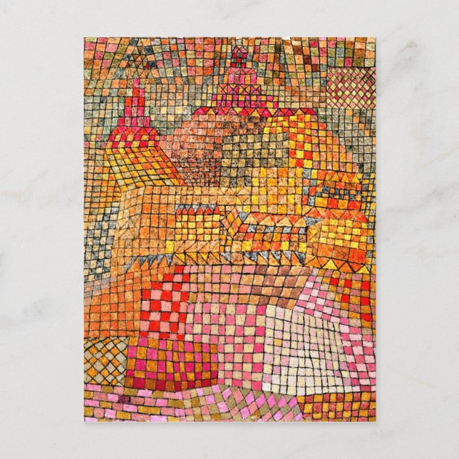 Carte Postale Paul Klee - Château de la ville Kr. (Devant)