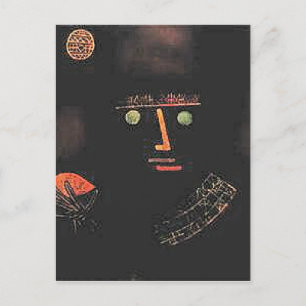 Carte Postale Paul Klee, Chevalier Noir,