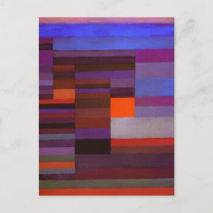 Carte Postale Paul Klee Fire Le Soir Art Abstrait