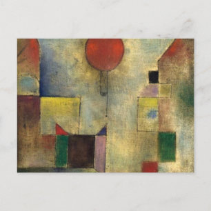 Carte Postale Paul Klee Red Balloon