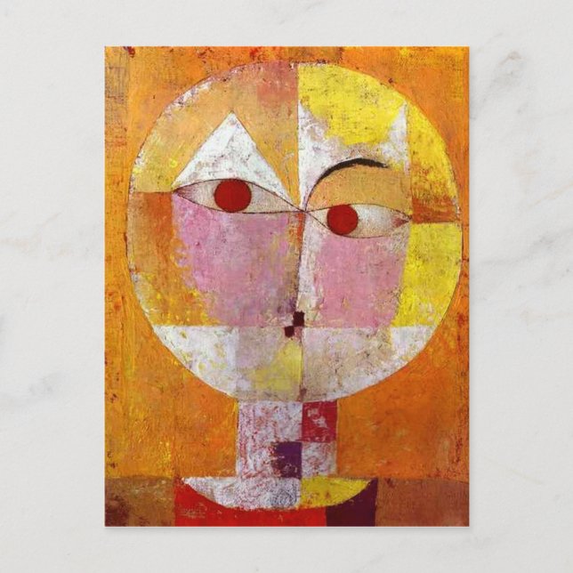 Carte Postale Paul Klee Senecio Peinture (Devant)