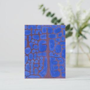 Carte Postale Paul Klee, Tard dans la soirée en regardant dehors