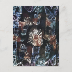 Carte Postale Paul Klee - Une vie morte avec une floraison de ch
