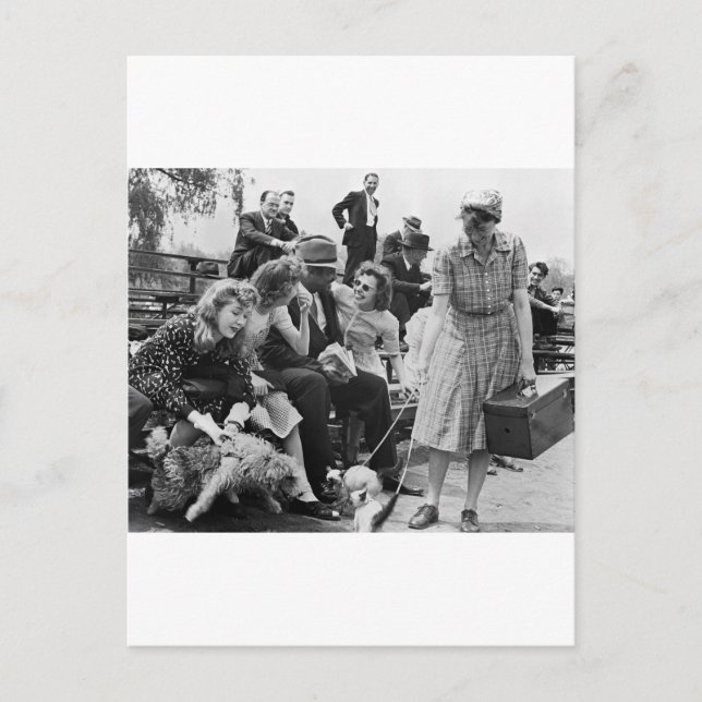 Carte Postale Paul Robeson et ses amis, années 1940 (Devant)