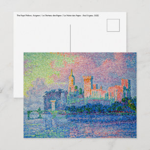 Carte Postale Paul Signac - Le Palais des Papes, Avignon
