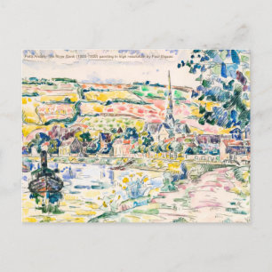 Carte Postale Paul Signac-Petit Andely-The River Bank 1920-1929