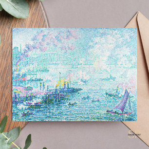 Carte Postale Paul Signac Port de Rotterdam Peinture Art Imprime