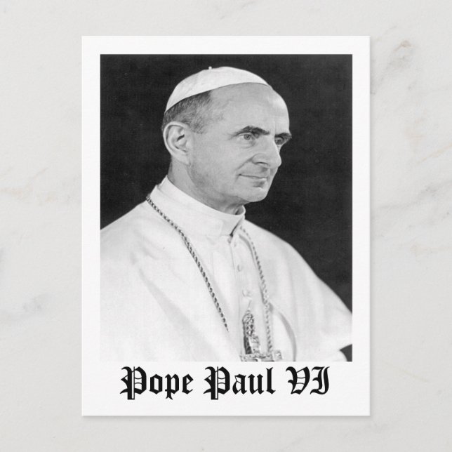 Carte Postale Paul VI (Devant)