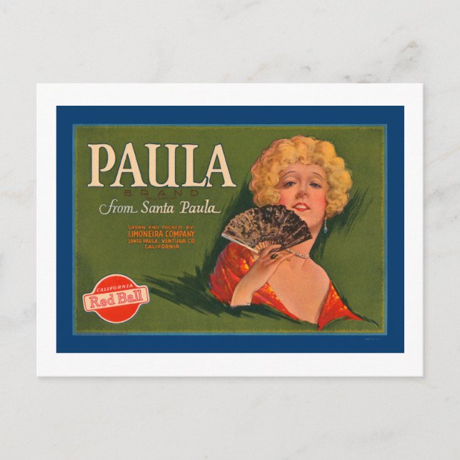 Carte Postale Paula Brand de Père Noël Paula (Devant)