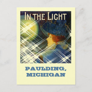 CARTE POSTALE PAULDING GHOST LIGHT ~WOMAN IN LIGHT-POSTCARD!